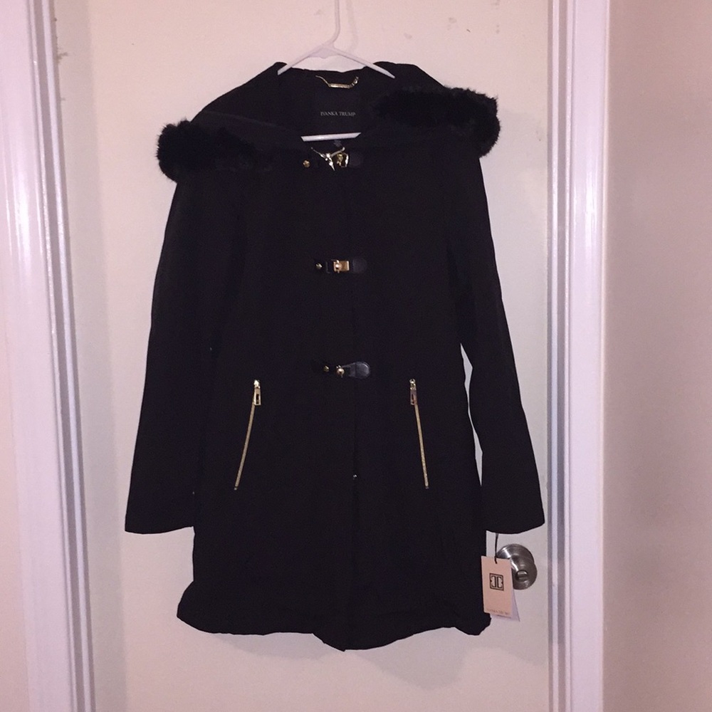 Ivanka Trump black long jacket